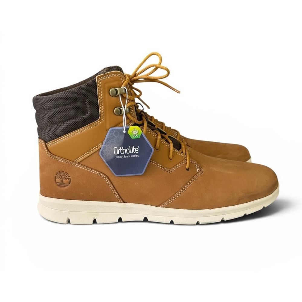 Timberland Graydon Mid Lightweight Sneaker Chukka Boot Shoe Wheat Men's Size 13